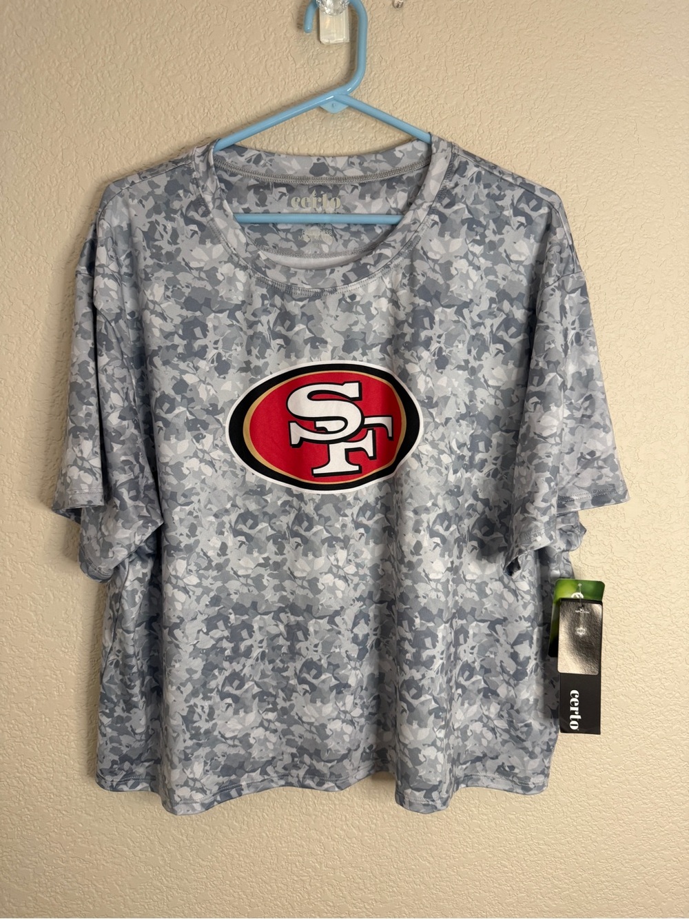 San Francisco 49ers Gray Top XXL New Women’s Certo